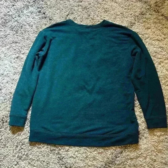 Orvis brand sweatshirt in a gorgeous deep teal color size L (C120) - Picture 8 of 8